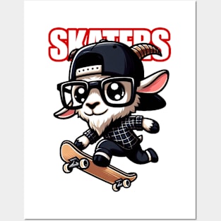 Skaters Goat Posters and Art